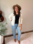 Ivory Cotton Cardigan - 100% Cotton