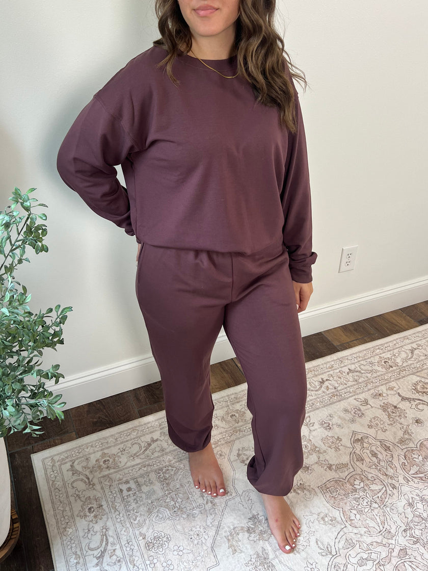 Dreamy Sweat Set - Dark Chocolate