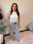 Hollow Striped Pant