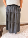 Laura Tiered Midi Skirt