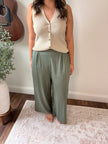 Olivia Pant Linen Blend