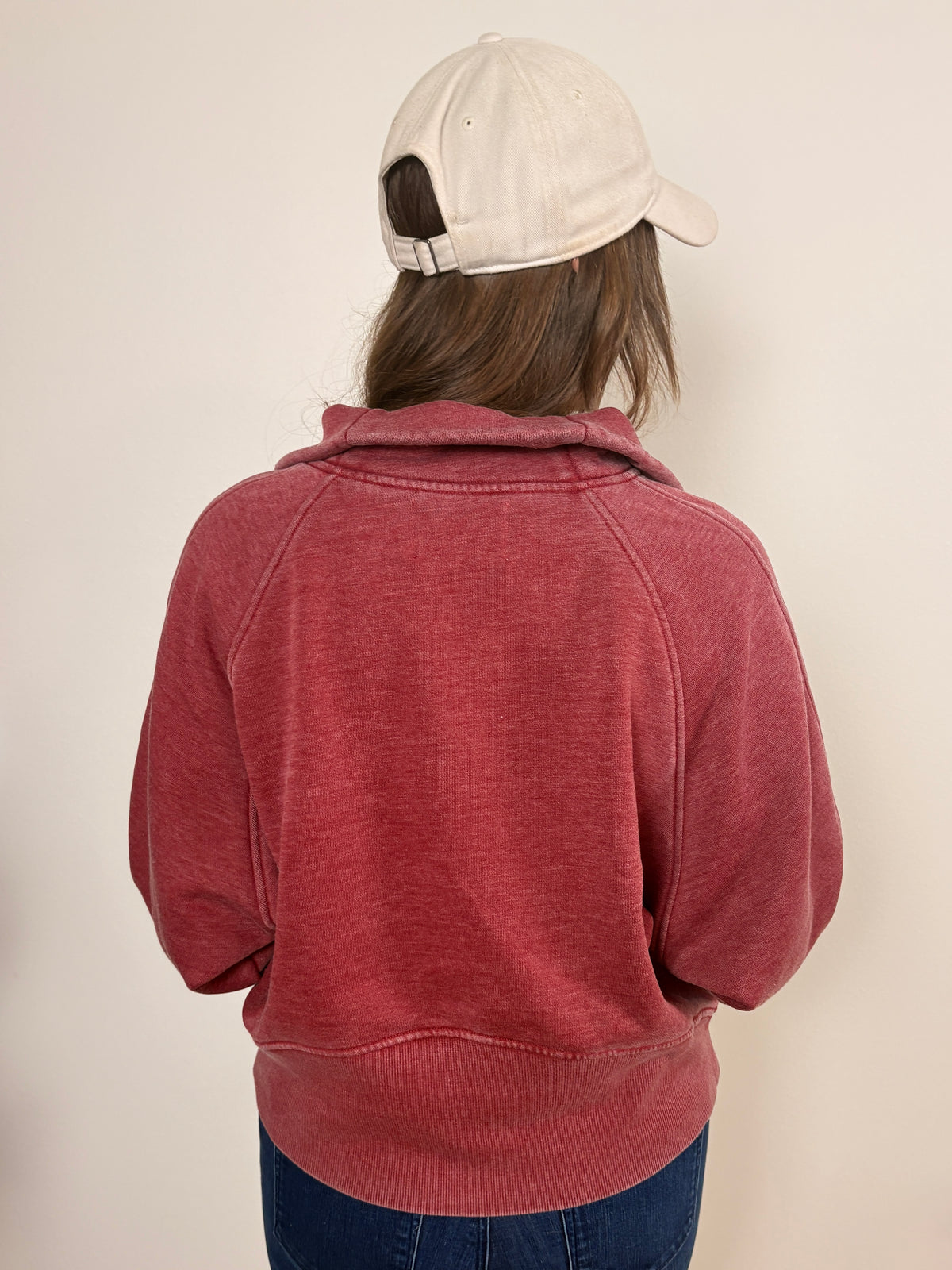 The Nicole Quarter Zip - Wine