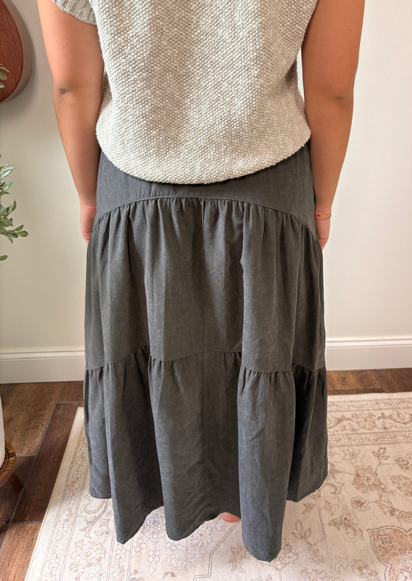 Laura Tiered Midi Skirt