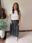 Laura Tiered Midi Skirt