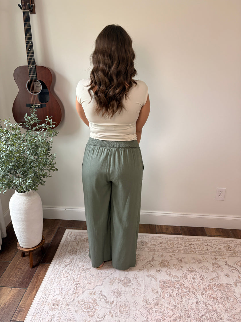 Olivia Pant Linen Blend